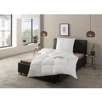 RIBECO Federbettdecke Laram, Bettdecken für Sommer oder Winter, Made in Germany, Füllung: 90% Federn, 10% Daunen, Bezug: 100% Baumwolle, Super Preis-Leistung, Bettdecke 135x200 cm oder 155x220 cm, Decke