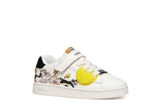 Geox Sneaker "J ECLYPER BOY" Klettschuh mit Looney Tunes Motiv, Größenschablone zum Download