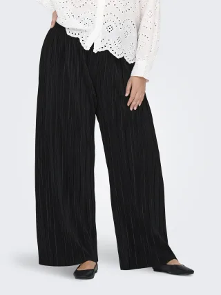 ONLY CARMAKOMA - CARRAVENNA PLISSE PANT JRS NOOS Black - Gr. - 32