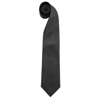 Premier Mens "Colours" Einfarbige Mode-/Business-Krawatte (2er-Pack) (Schwarz)
