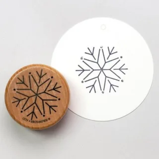 Perlenfischer Stempel Winter: SCHNEESTERN groß