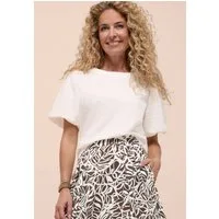 bianca Rundhalsshirt ANNELIE sommerliches Shirt mit Ballonärmeln