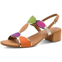 MARCO TOZZI Sandalette, Blockabsatz, Sommerschuh, Riemchensandale mit verstellbarer Schnalle