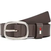 Tommy Jeans Ledergürtel TJW OVAL 3.0 cm breit Ovale Einfachdornschließe und Logo am Verschluss