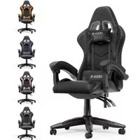 Gywowken Gaming-Stuhl Gaming Stuhl Ergonomisch - Gamer Stühle mit Lendenkissen, Gaming Chair Höhenverstellbar - 90-135° Rückenlehne