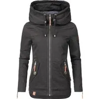 Navahoo Outdoorjacke Wekoo moderner Damen Übergangsparka aus Baumwolle mit Kapuze