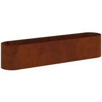 vidaXL Hochbeet Hochbeet im Garten Wetterfeststahl 200 x 40 x 40 cm (1 St)
