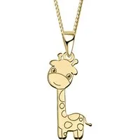 Limana Kette mit Anhänger 925 Silber Giraffe Kinderkette Mädchenkette Kinderschmuck, Halskette Kinderkette Mädchenkette gold rosegold