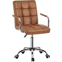 Yaheetech Drehstuhl höhenverstellbar Chefsessel, ergonomischer Bürostuhl auf Rädern