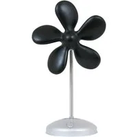 Sonnenkönig Tischventilator Flower Fan schwarz, Leistung 9W, Tischventilator, fürs Kinderzimmer, PU-Schaum, frischer Trend, 5 Ventilationsblätter