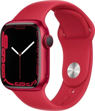 Apple Watch Series 7 41mm GPS Sportarmband rot Aluminiumgehäuse rot