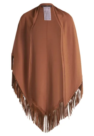 Betty Barclay - Poncho mit Fransen braun