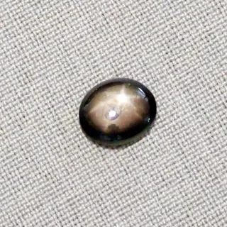 5,03 ct schwarzer Sternsaphir Edelstein Cabochon-Schliff