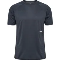 hummel Trainingsshirt HMLPULSE WORKOUT T-SHIRT S/S mit dekorativem Print, atmungsaktiv, schnelltrocknend, aus Jerseystoff