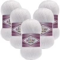 Alize 5 x ALIZE Cotton Gold Häkelwolle, 330 m, Handstrickgarn,Premium Wolle, Amigurumi