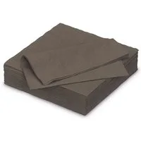 AVA Papierserviette, Servietten aus Papier 33x33cm 2-lagig 50 Stück Braun