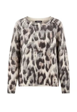 tuzzi - Pulli QUIET WILD mit Rippbündchen light cashmere/taupe - Gr. - 42