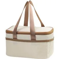 Agger Kühltasche Faltbare Kühltasche, tragbare Lunchtasche, wasserdichte Isoliertasche, geeignet für Reisen, Büro und Schüler