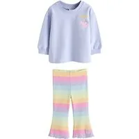 Next Top & Leggings Langarmoberteil & ausgestellte Leggings, Peppa Pig (2-tlg)