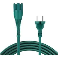 McFilter 10 Meter Stromkabel, Typ EF (Konturenstecker), Anschlusskabel (1000 cm), geeignet für Vorwerk Kobold 130, 130 SC, 131, 131 SC