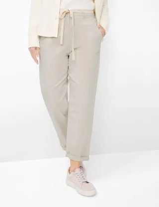 Raphaela by Brax Damen Chino Style CARRIE LINEN, hellbeige, Gr. 46K