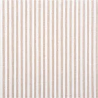 SCHÖNER LEBEN. Stoff Popeline Meterware Streifen sand weiß 3 mm 144 cm, allergikergeeignet