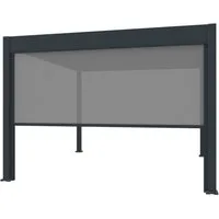 Weide Pavillonseitenteil Sonnenrollo 4 Maße Graphitgrau Für Weide Deluxe Pergola, 265x236 cm, Seitenteil