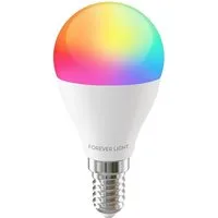 Forever Light LED-Leuchtmittel Lampe mit Fernbedienung RGB E14 G45 5W 500lm Neutralweiß 4000K, RGB Licht mit Pilot Fernbedienung