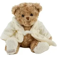 Bukowski Kuscheltier Teddybär Mr. Bukowski 30 cm mit Bademantel sitzend Plüschteddybär