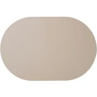 ASA SELECTION Platzset leather optic fine Tischset oval stone 49,5x33cm