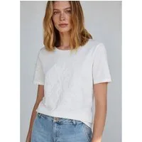 MORE&MORE Kurzarmshirt besticktes Kurzarmshirt