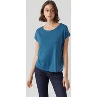 Vero Moda T-Shirt VMAVA PLAIN SS TOP JRS NOOS Materialmix, regular fit