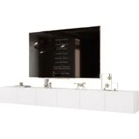 yourhouse24 Lowboard TV ANGEL 300 mit LED-Beleuchtung – Griffloses Design