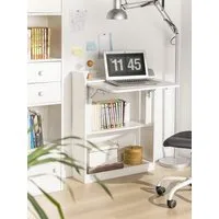 SoBuy Schreibtisch FWT92, Schreibtisch klappbar Computertisch mit Ablagen Arbeitstisch Wandtisch
