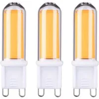 Paulmann LED-Leuchtmittel Stiftsockel 3er Pack Glas G9 470lm 4,6W 2700K 230V, Warmweiß