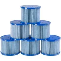 Arebos Pool-Filterkartusche Poolfilter, 6X Filterkartuschen Spa Whirlpools, Zubehör für Whirlpools