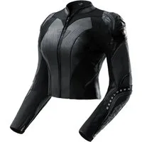 Rebelhorn Motorradjacke Diva RS Damen Motorrad Lederjacke Rückenprotektor enthalten,Verbindungsreißverschluss,Ellenbogenpro