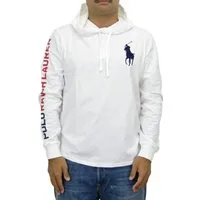 Polo Ralph Lauren Longsleeve Hooded Longsleeve T-Shirt Shirt Usa Big Pony Hoodie Top Kein Innenfutter – ideal für Frühling & Sommer