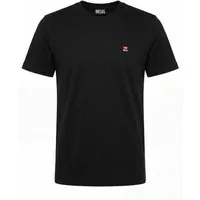 Diesel Rundhalsshirt Regular Fit mit Logo-Patch - T-JUST 250221