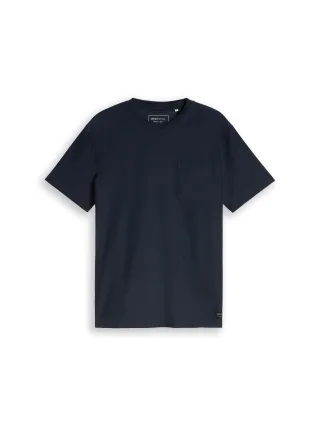 Denim Tom Tailor - T-Shirt mit Brusttasche sky captain blue - Gr. - XL
