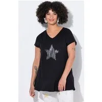Angel of Style T-Shirt T-Shirt oversized Pailletten-Stern Volant