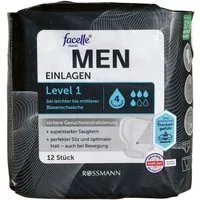 facelle Inkontinenz-Einlage MEN Level 1, 4, 12-St., Saugstärke 4