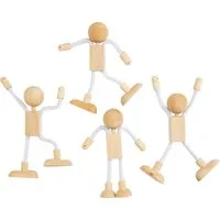 creativ company Dekofigur Biegefiguren, H 12cm, 4 Stück
