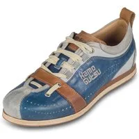 Kamo-Gutsu Herren Sneaker Leder blau/grau (TIFO-017 ash royal) stonewashed Sneaker Handgefertigt in Italien