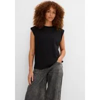 bonprix Oversize-Shirt lässiger Oversize-Schnitt, verstärkte Schulter, ärmellos