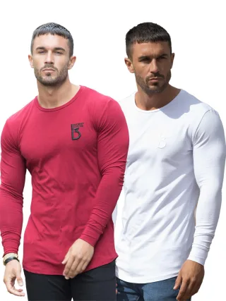 Bound By Honour | 2er Pack Herren Langarm-T-Shirt