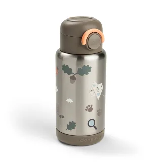 Done by Deer Flasche mit Strohhalm Tiny Trails 340ml, sand