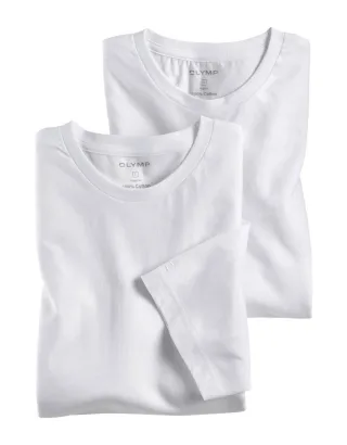 OLYMP - OLYMP Unterzieh-T-Shirts weiß - Gr. - L