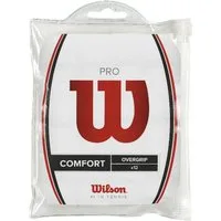 Wilson Griffband Overgrip Pro 0.6mm (Komfort/glatt/leicht haftend) weiss 12er
