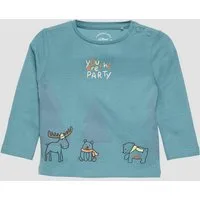 s.Oliver Langarmshirt T-Shirt Langarmshirt mit Frontprint